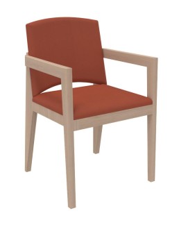 Fauteuil rembourrée 4 pieds Soline